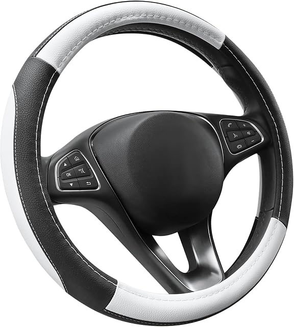SEG Direct Steering Wheel Cover — Microfiber Leather