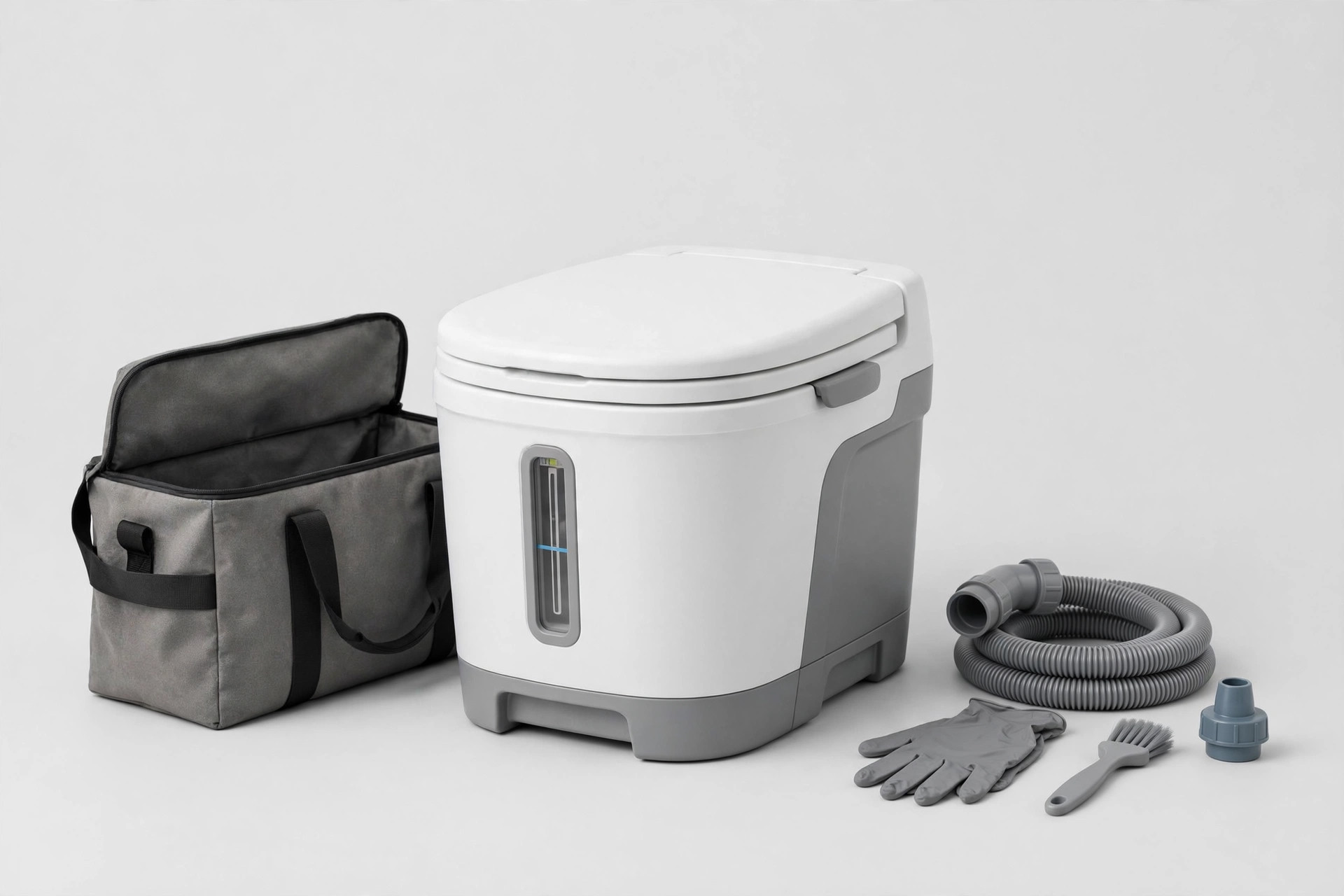SereneLife Portable Toilet — 5.3 Gallon with Carry Bag