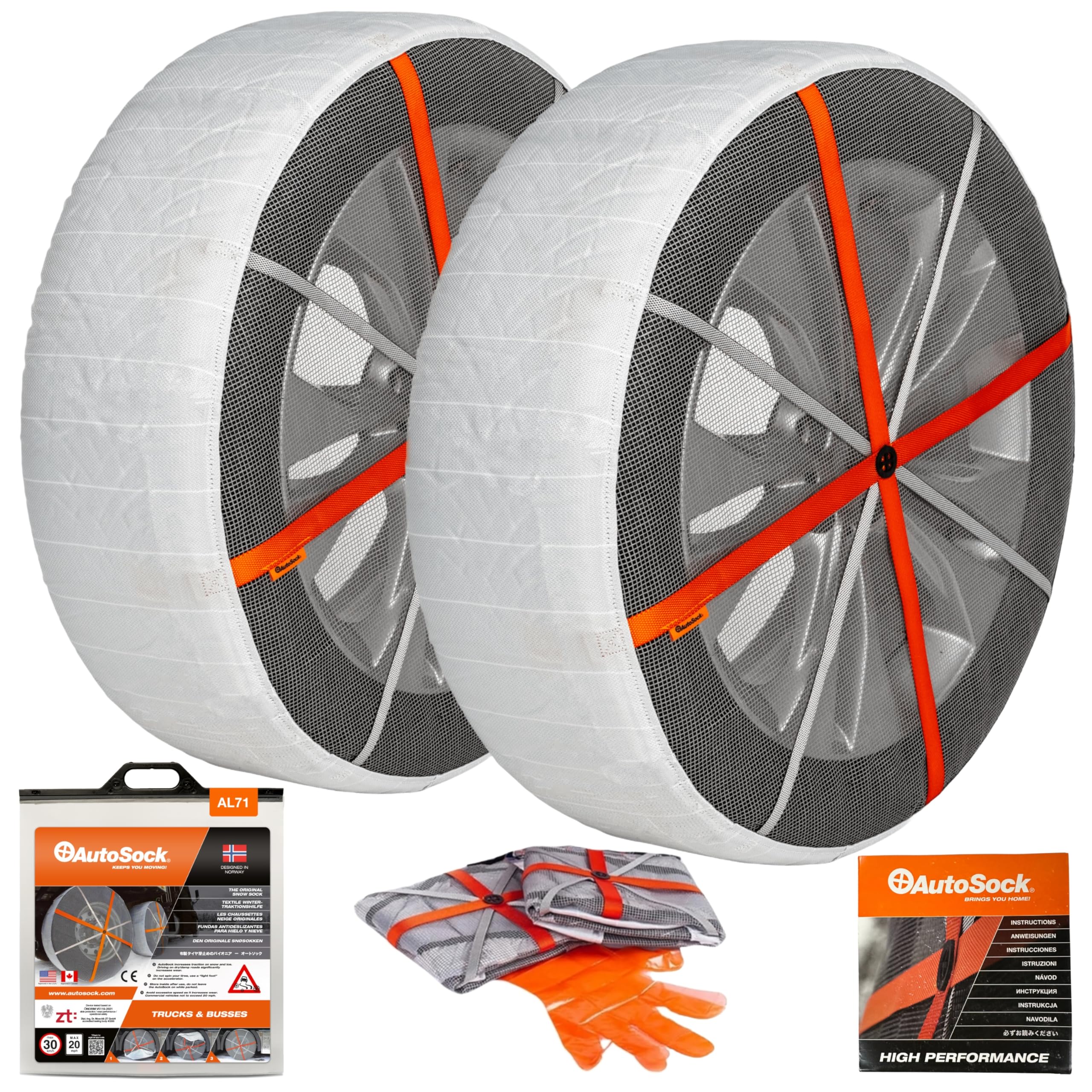 AutoSock Snow Socks for Tires (Pair)